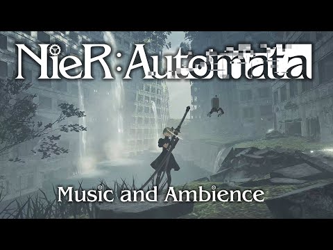 3 hours of chilling in the flooded city with 2B (Nier Automata music and ambience)