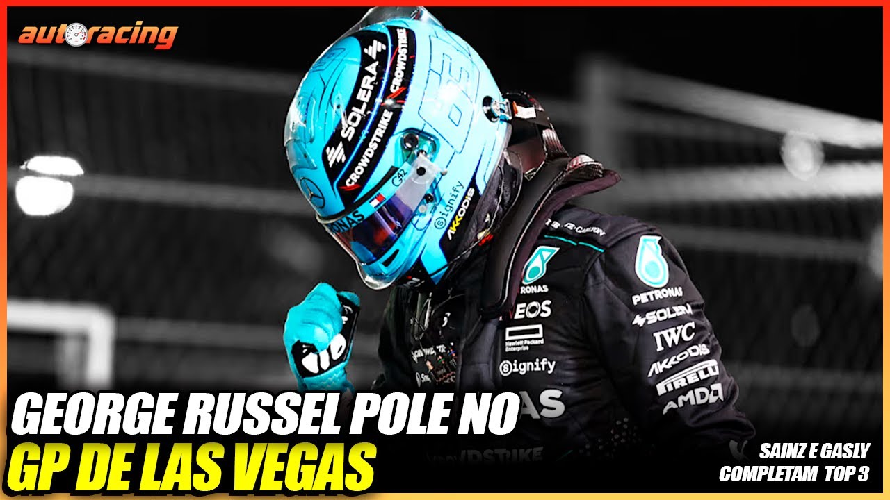 GEORGE RUSSEL CRAVA POLE NO GP DE LAS VEGAS