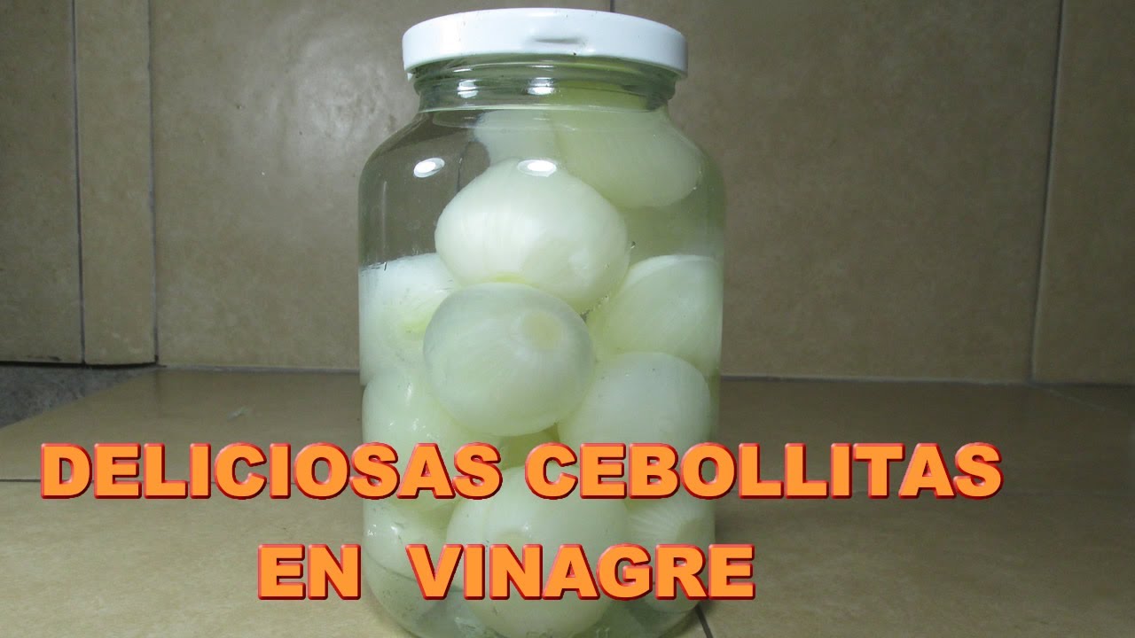 Cómo Hacer CEBOLLITAS en VINAGRE Super FÁCIL [Mejor CASERAS ] CEBOLLITAS en CONSERVA ! Deliciosas !!