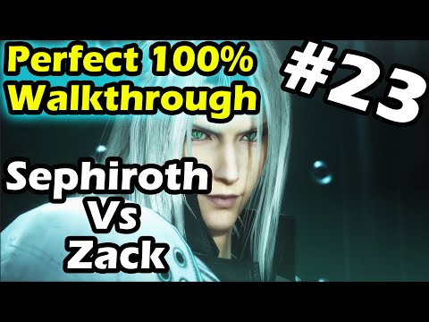 Crisis Core Final Fantasy 7 Reunion 100% Walkthrough Part 23 Sephiroth Vs Zack