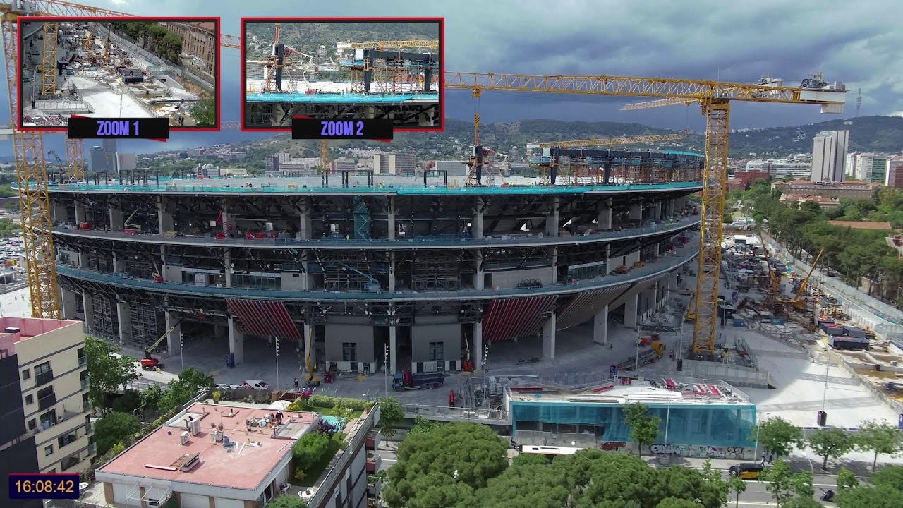 Live webcam view of Camp Nou Construction Live