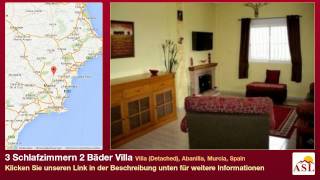 preview picture of video '3 Schlafzimmern 2 Bäder Villa zu verkaufen in Villa (Detached), Abanilla, Murcia, Spain'
