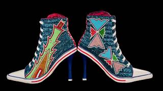 Teri Greeves talks about beading Converse sneakers and high-heeled shoes