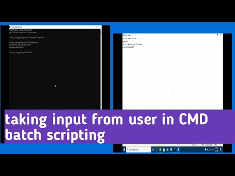 Learn Batch Scripting Part3 Taking Input From User Batchscripting Cmd Learnbatchscripting