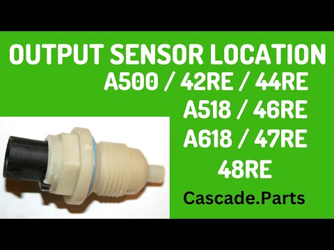 RE Dodge / Jeep Output Speed Sensor Info & Location In Overdrive Section