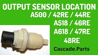 RE Dodge / Jeep Output Speed Sensor Info & Location In Overdrive Section
