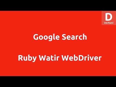 Google Search Using Watir WebDriver
