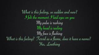 What Is This Feeling?  Lyrics -WIcked