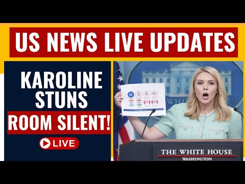 LIVE: Karoline Leavitt Shocks Press Room With One Chart | LIVE Trump Team Update | US News Live