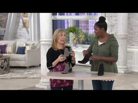 Clarks Artisan Suede Slip-on Boots with Gore - Adya Bella on QVC