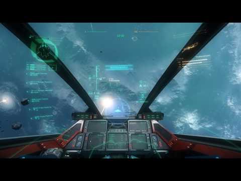 Star Citizen 2.4 Sabre cockpit environment.