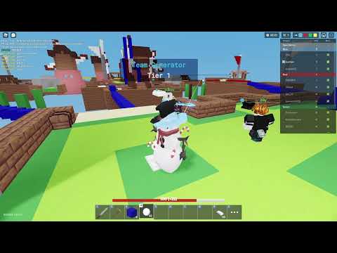 Hit insane shot with 1 snowball shot (Roblox Bedwars)
