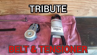 How to replace the serpentine belt and tensioner on a Mazda Tribute/Escape/Mariner 3.0l v6