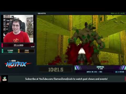 GDQ Hotfix Doom Speedrun Showcase - Doom 64 (2020) Watch Me Die-Max