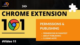 Permissions and publishing info | Context Menus | Chrome Extension 101