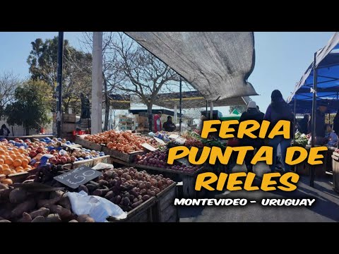 🇺🇾 Walking Tour FERIA PUNTA DE RIELES | Montevideo [4K]