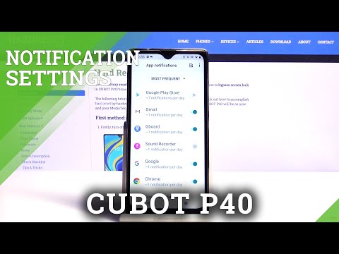 How to Personalize Notification on CUBOT P40 – Customize Notifications