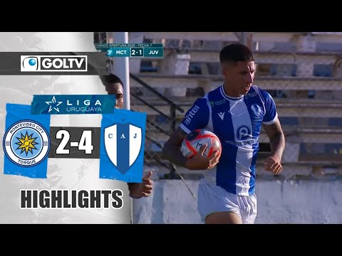 AGUSTÍN RODRÍGUEZ LO VOLTEA CON TRIPLETE | Montevideo City 2 - 4 Juventud | GOLES | 1 Div de Uruguay