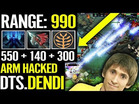 WTF DENDI ARM HACK 990 Range New Meta Dendi EPIC Terroblade Carry vs Tinker Pro Dota 2 Gameplay