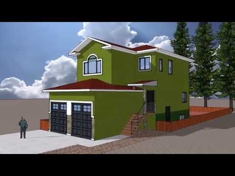 Delhaye way house with double garage door