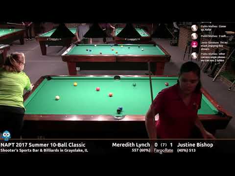 Meredith Lynch vs Justine Bishop - NAPT 2017 Summer 10-Ball Classic