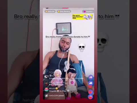 Guy begging for donations on TikTok live with fake baby dolls #tiktok #tiktoklive #shorts