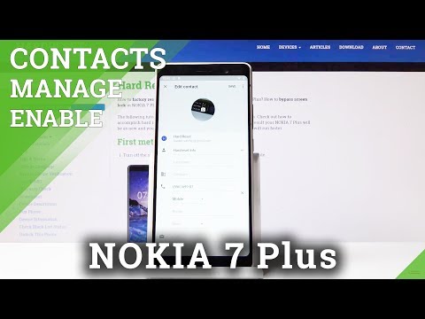 How to Add Photo to Contact in NOKIA 7 Plus - Personalize Contacts
