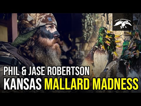 KANSAS Mallard Madness with Jase Robertson's FAVORITE Duck Blind Meal