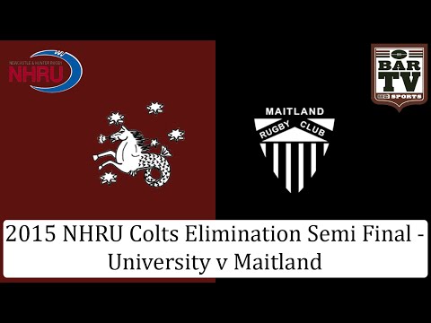 2015 NHRU Colts Elimination Semi Final - University v Maitland