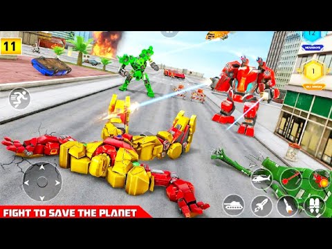 Dino Robot Car Game - Flying Robot Transforming Game - Save the city from aliens #37