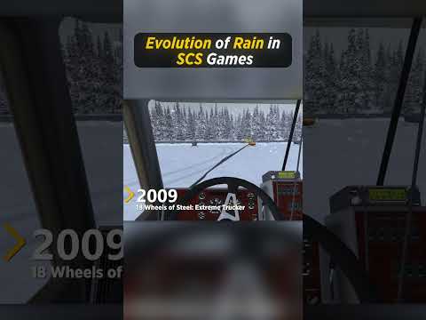 Evolution of Rain in SCS Games 🚚 #ets2 #scssoftware #truckgames #simulator #shorts