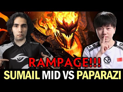 Secret.SUMAIL mid vs PAPARAZI — Rampage! Shadow Fiend vs QOP