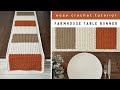 How To Crochet A Table Runner Farmhouse Table Runner Crochet Tutorial
