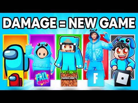 Minecraft, But If I Take Damage I Switch Games