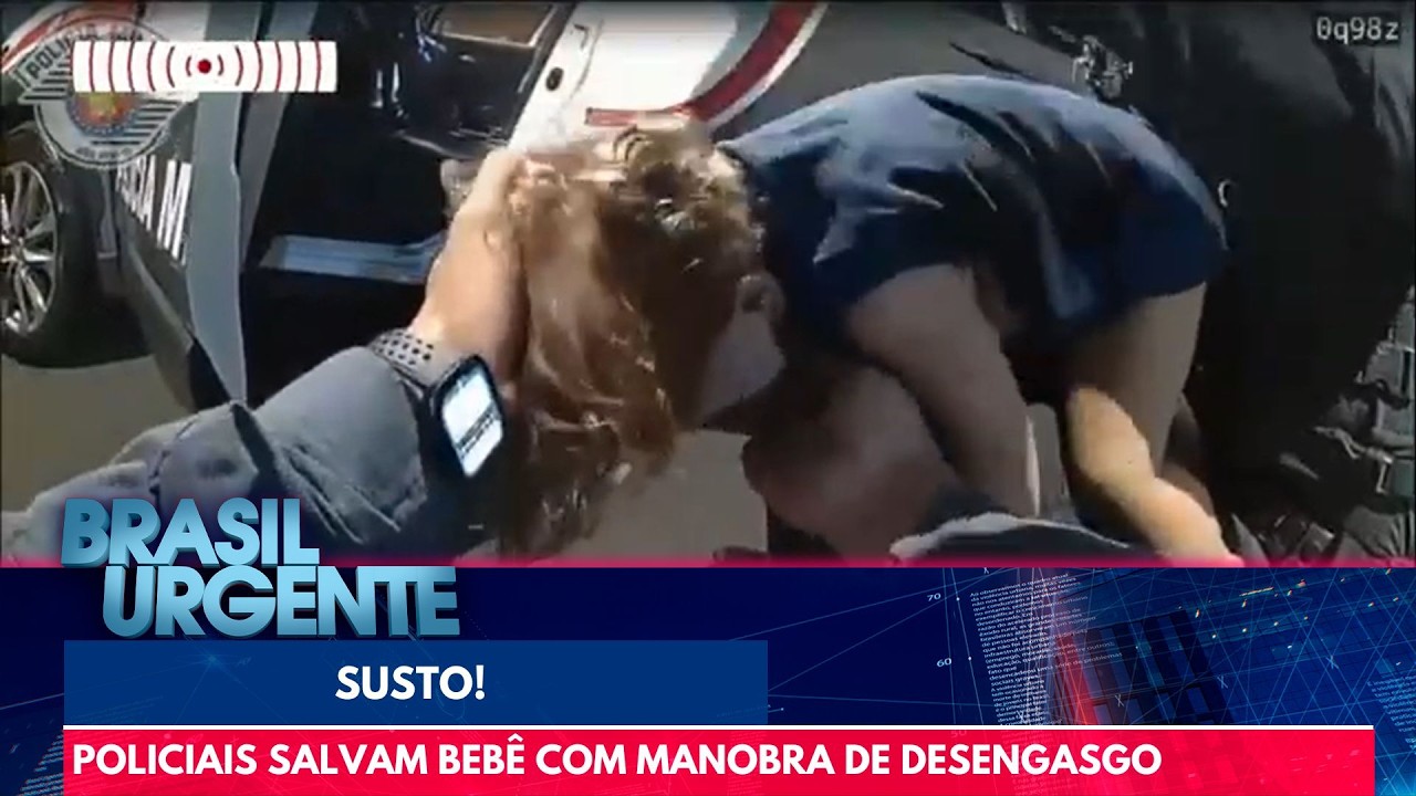 Police officers save choking baby | Brazil News