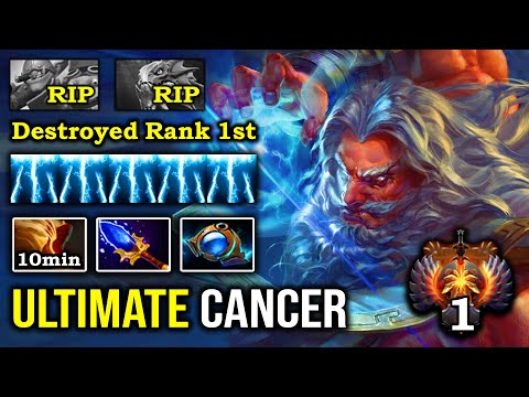 How to 100% Delete Rank 1st Slardar with First Item Boots Zeus + Crazy Magical Burst EZ Counter DotA