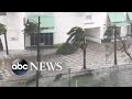 Hurricane Irma roars into the Florida Keys and continues up the coast