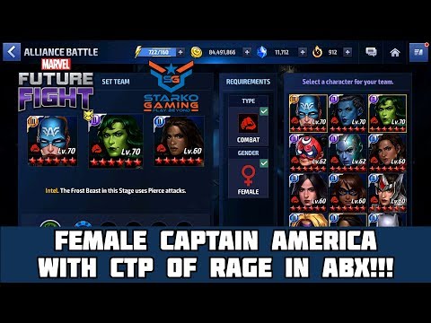 Female Captain America with CTP of RAGE in ABX!!!