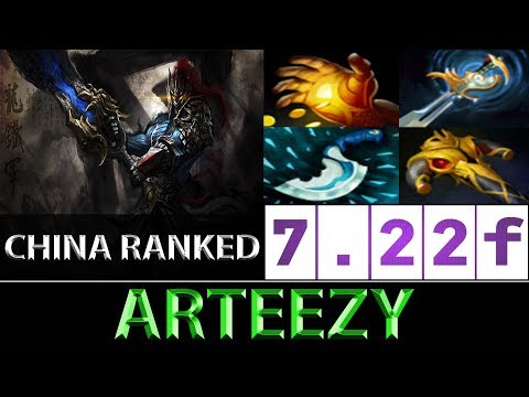Arteezy [Sven] China Ranked Heavy Farm Build ► Dota 2 7.22f