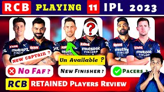 RCB Playing 11 2023|RCB 2023 Squad|RCB Target Players 2023|RCB Retained & Released players 2023