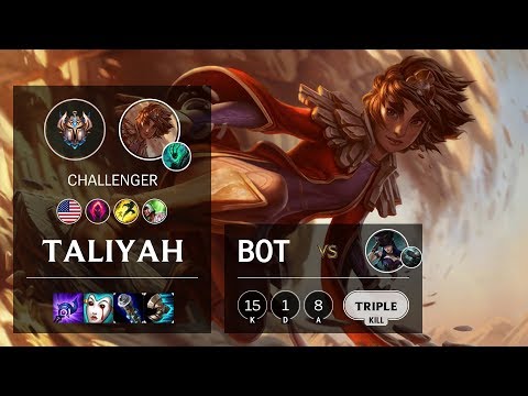 Taliyah Bot vs Caitlyn - NA Challenger Patch 10.4