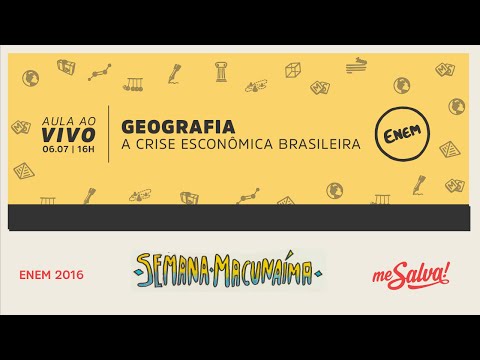 [AO VIVO] Me Salva! Semana Macunaíma - A Crise Econômica Brasileira