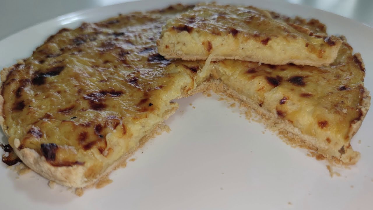 Torta salata alle cipolle,gustosa e facile-Ricetta svizzera