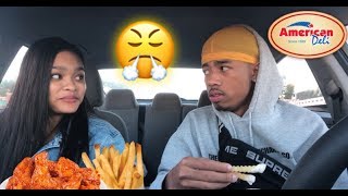 HOW MY LITTLE SISTER FEELS ABOUT HER BOYFRIEND! (EMOTIONAL) | AMERICAN DELI MUKBANG