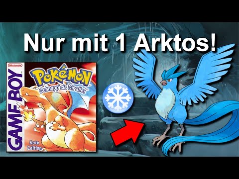 Kann man Pokemon Rot/Blau mit NUR einem ARKTOS durchspielen? (+ So wenig Kämpfe wie möglich)