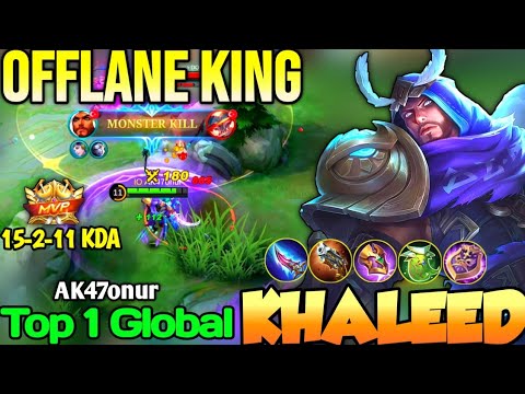 KHALEED BEST BUILD IN 2022 | TOP 1 GLOBAL KHALEED AK47onur - MOBILE LEGENDS