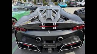 Crazy Modified Ferrari SF90 Stradale Mansory Carbon Fiber Body Kit! #cars #automobile #supercar #car