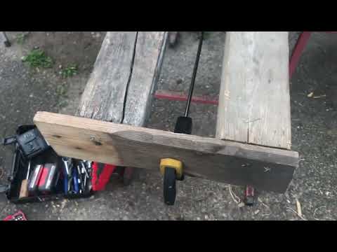 Hobelbank selbst gebaut in einer Minute