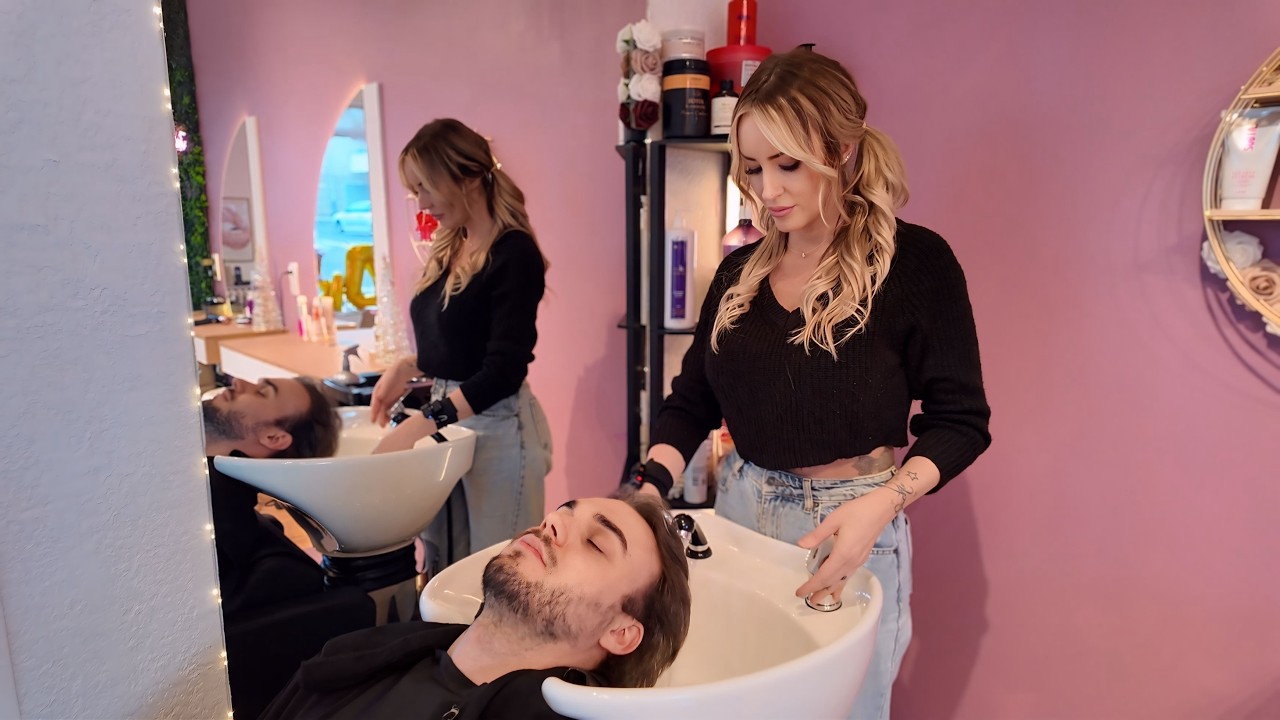 Beautiful French Barber Gives You the Most Relaxing ASMR Haircut 😴 (10K Special)