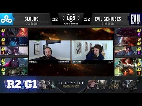 Cloud 9 vs Evil Geniuses - Game 1 | Round 2 PlayOffs S10 LCS Spring 2020 | C9 vs EG G1